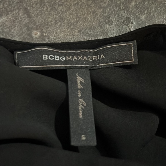 BCBG Maxazria sheer v-neck, super sexy part backless Small top. - Picture 3 of 8